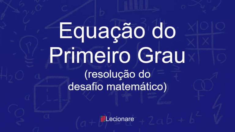 Artigo Equação Primeiro Grau 2-Lecionare