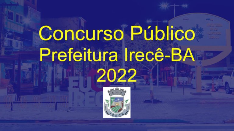 Capa Artigo Concurso Irecê-BA 2022