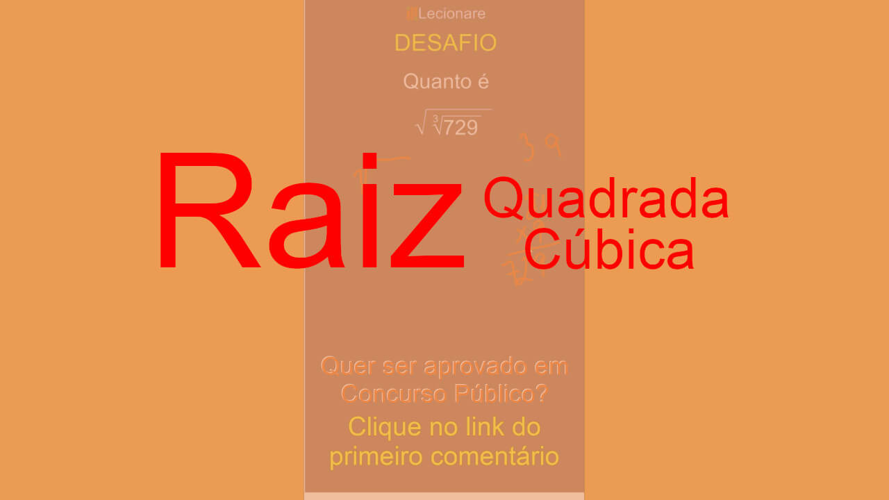 RAIZ QUADRADA (SIMPLIFICAÇÃO) 