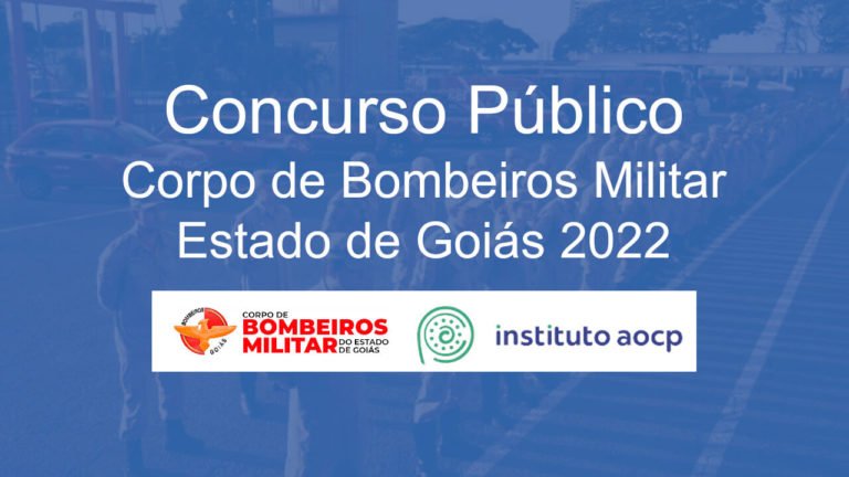 Capa Concurso Público Bombeiros GO 2022