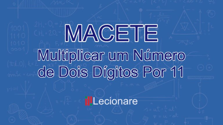 Capa Artigo Macete Multiplação por 11