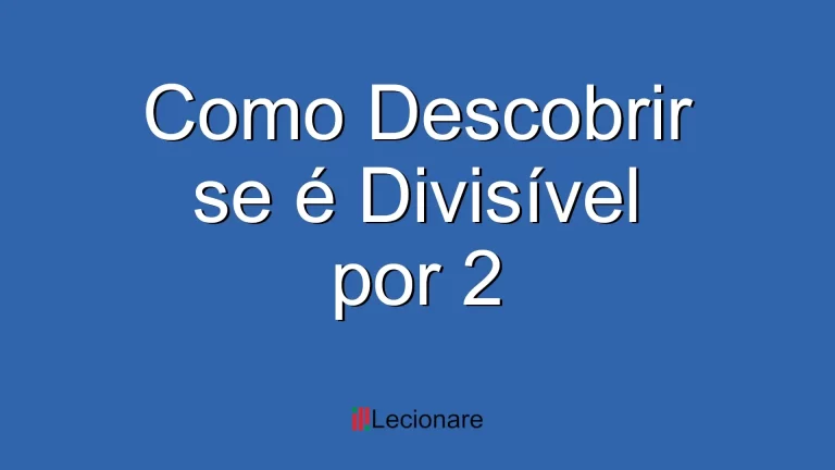 Capa Artigo Divisível por 2 - Lecionare